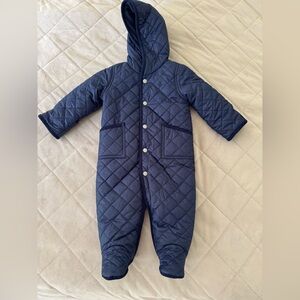 Polo by Ralph Lauren Navy Quilted Kids One Piece